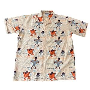 Vintage Y2K FUBU Platinum Fat Albert Brown Hornet Shirt 2XL Made In Korea RARE!